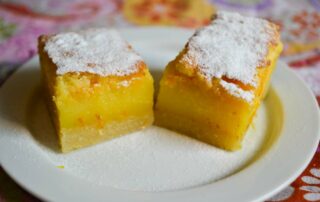 Orange Bars Orangenschnitten Orangenkuchen mit saftiger Füllung