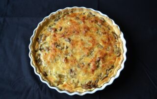 Champignon Tarte aus Mürbeteig von oben Carl Tode