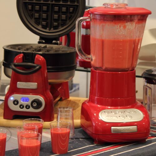 Apfel-Mango-Himbeer-Smoothie