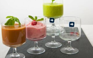 Leonardo Gläser Pila mit Smoothie, Suppe und Eis