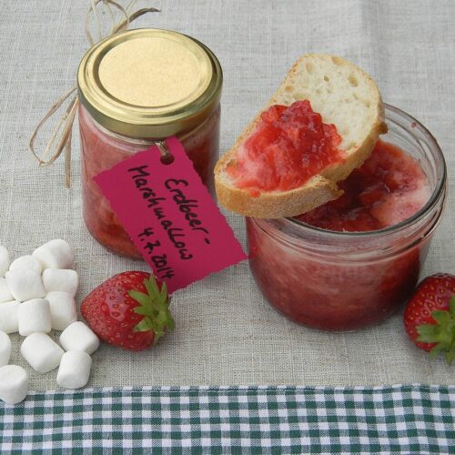 klassische Marmelade mal anders, Einkochen, selbstgemacht, Erdbeermarmelade mit Marshmallowcreme, Carl Tode Göttingen