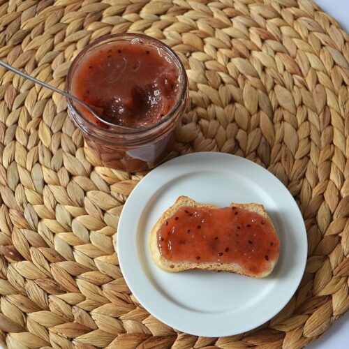 Rezept für eine außergewöhnliche Stachelbeermarmelade mit Pfeffer und Muskat, säuerlich und würzig, Carl Tode Göttingen