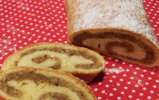 Rezept für einen leckeren Stollen ohne Orangeat, Zitronat und Rosinen. mit Spekulatius und Marzipan, Carl Tode Göttingen