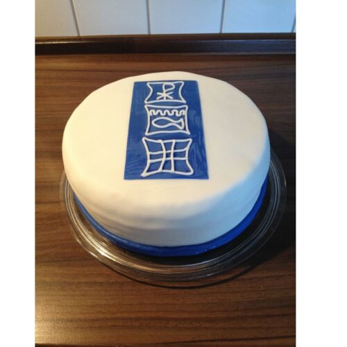 Entstehung einer Regenbogentorte, mit Fondantdekoration, mit Himbeercreme und Ganache, Carl Tode Göttingen