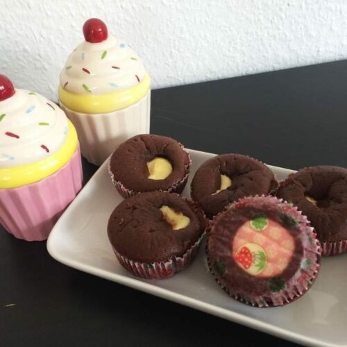 Leckeres Rezept für Muffins mit Käsekuchenkern, einfach mit der Trennhilfe von Tescoma, Carl Tode Göttingen