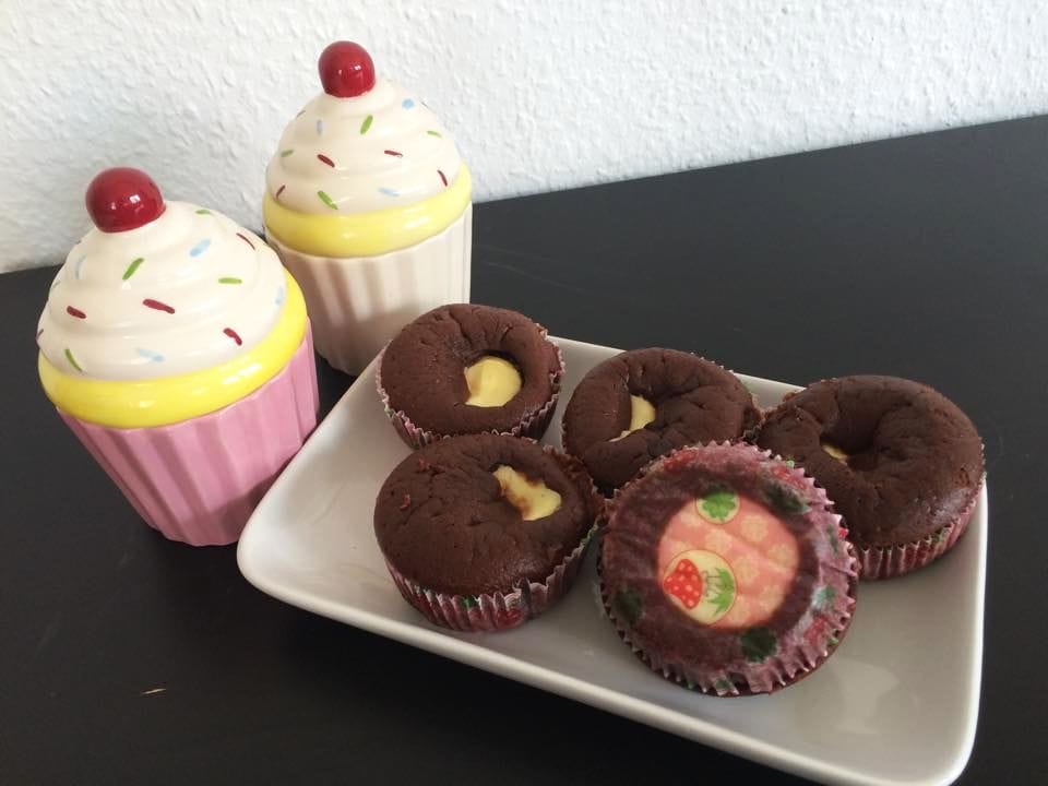 Leckeres Rezept für Muffins mit Käsekuchenkern, einfach mit der Trennhilfe von Tescoma, Carl Tode Göttingen