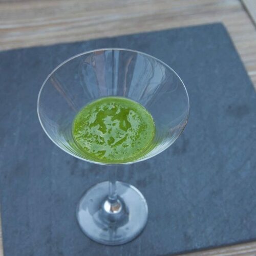 Grüner Smoothie mit Ananas, Birne und Apfel, gesund durch Petersilie, für Einsteiger, Carl Tode Göttingen