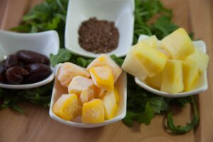 Grüner Smoothie mit Datteln und Hanfsamen, lecker und gesund, Carl Tode Göttingen