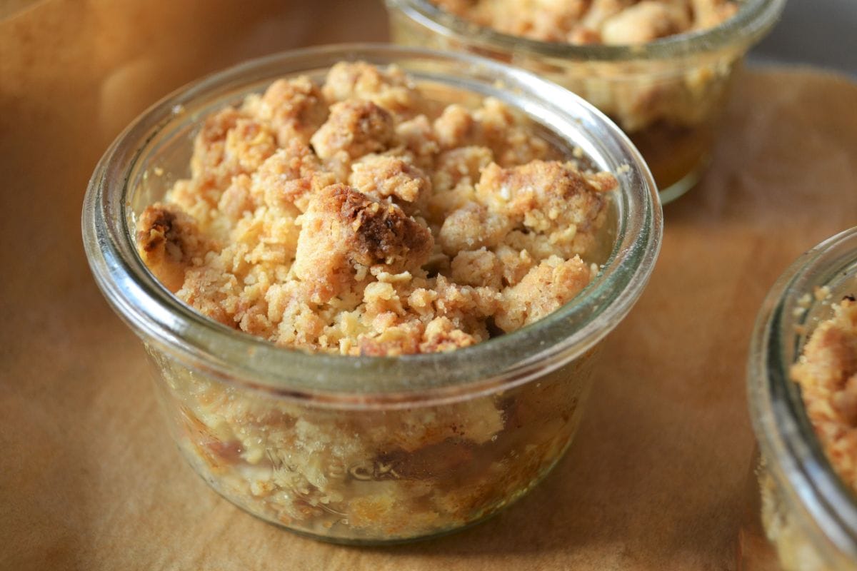 Crumble, mit Apfel, knusprige Streusel, einfach, auch für Anfänger, Carl Tode Göttingen