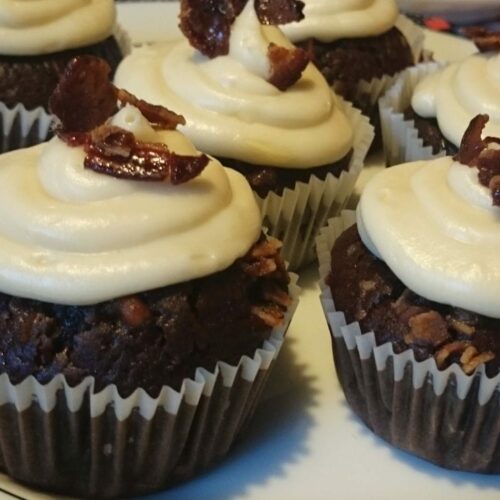 Außergewöhnliche Cupcakes mit Schokolade und Bacon, Ahornsirup, Carl Tode Göttingen