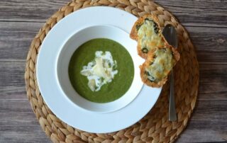 Spinatsuppe mit Knoblauch-Crostini, Carl Tode Göttingen, Schnelle Küche, für Gäste