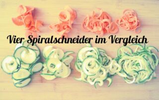 Carl Tode testet für Sie vier Spiralschneider, von Lurch, Gefu und Kitchen Aid