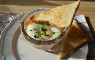 Carl Tode Göttingen präsentiert den Eierkoch von Jenaer Glas, Eier mal anders, Egg Coddler