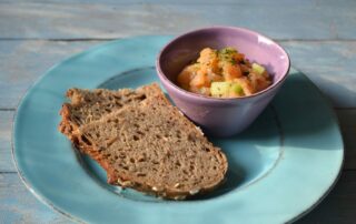 Lachstatar aus Räucherlachs, Honig-Senf-Marinade, Rezept, Carl Tode Göttingen