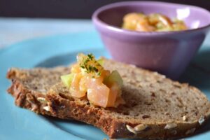 Rezept für Lachstatar mit Honig Senf Marinade, Carl Tode Göttingen, Räucherlachs