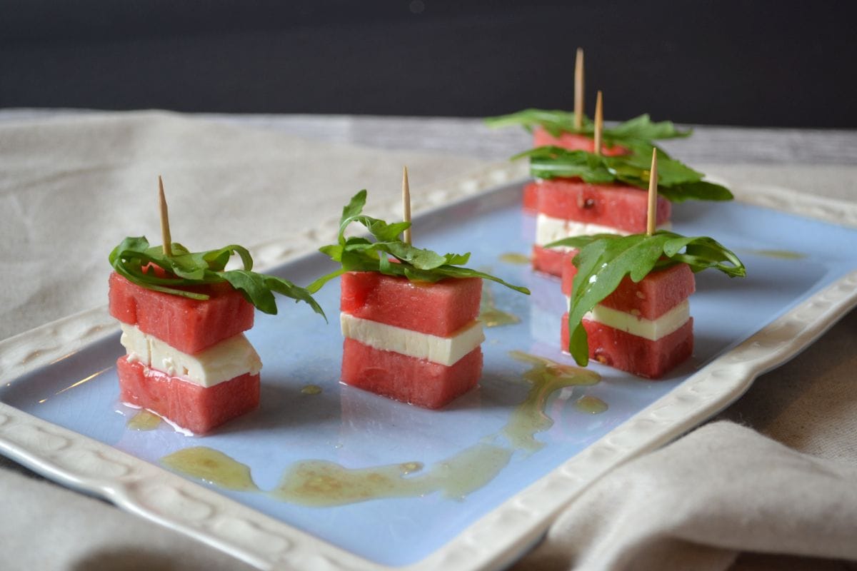 Rezept-Wassermelone-Feta-Carl-Tode-Göttingen-01 Finger Food, Wassermelone, Feta, Carl Tode Göttingen, Buffet, Spieße, Rezept