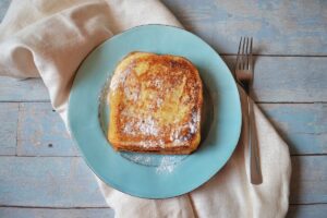 Rezept für French Toast, mit Schoko und Erdnuss, Banane, Frühstück, Brunch, Carl Tode Göttingen