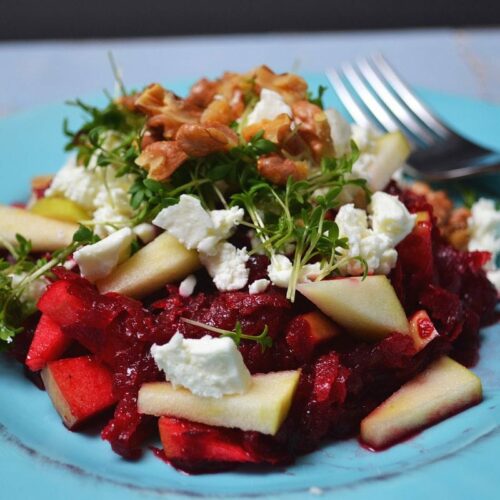 Rezept, Rote Bete, Salat, roh verarbeitet, Carl Tode Göttingen