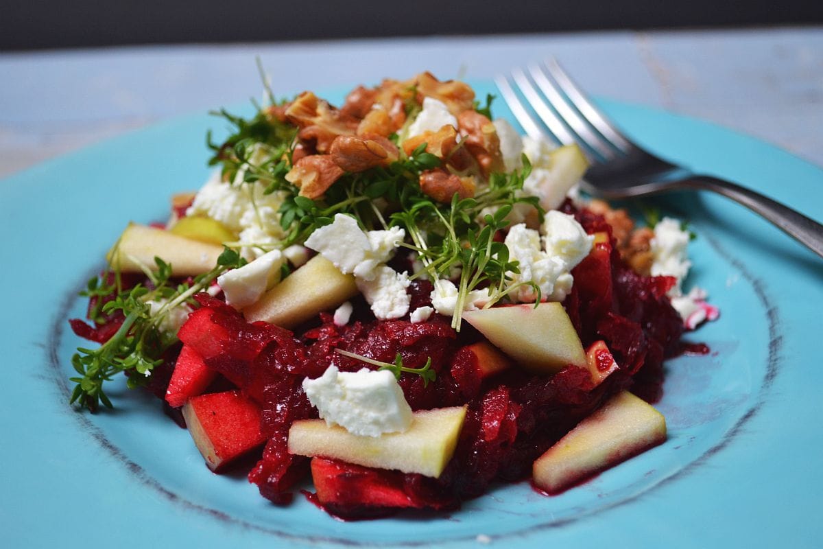 Rezept-Rote-Bete-Salat-Carl-Tode-Göttingen-03 Rezept, Rote Bete, Salat, roh verarbeitet, Carl Tode Göttingen