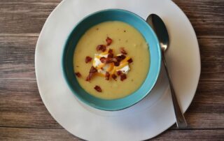 Suppe, Kartoffelsuppe, Bacon, Cheddar, Rezept, Carl Tode Göttingen