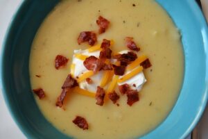 Kartoffelsuppe, Cheddar, Bacon, Rezept, Carl Tode Göttingen, Suppe