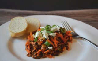 Beilage oder Hauptegericht, Linsensalat, würzig, vegetarisch, Carl Tode Göttingen