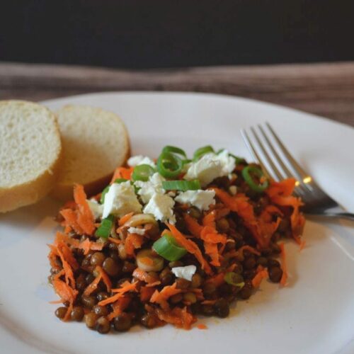 Beilage oder Hauptegericht, Linsensalat, würzig, vegetarisch, Carl Tode Göttingen