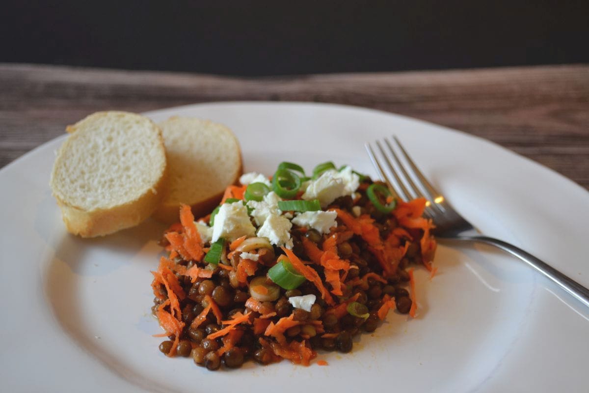 Beilage oder Hauptegericht, Linsensalat, würzig, vegetarisch, Carl Tode Göttingen