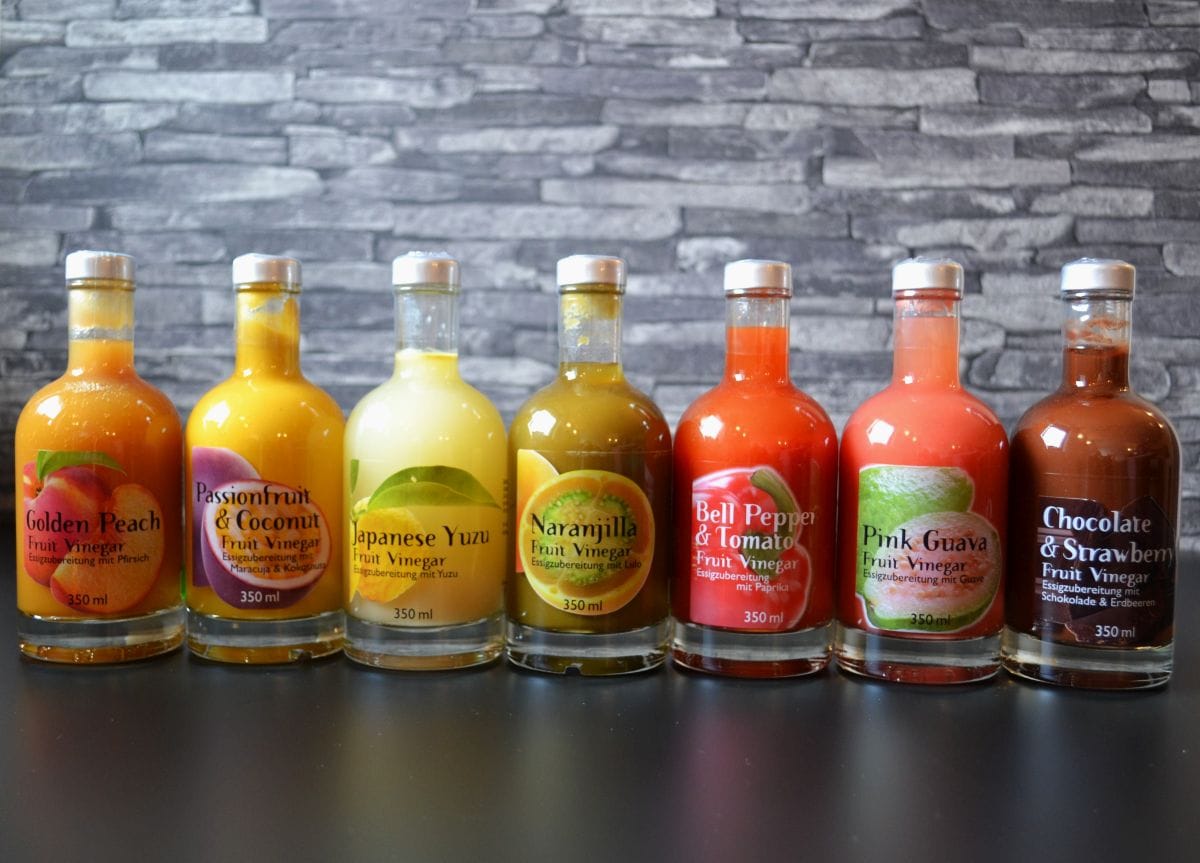 Fruchtessig von Feuer und Glas bei Carl Tode in Göttingen, Geschenkidee, Geschenke, Essig