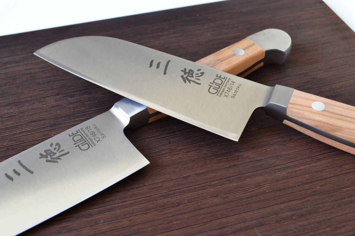 Güde, Solingen, Carl Tode Göttingen, Kochmesser, chinesisches Kochmesser, Santoku