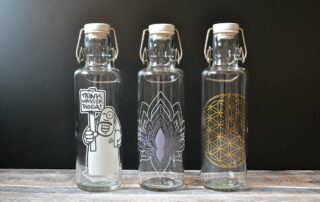 Trinkflaschen Glas, Bügelverschluss, Souldbottles, Glasflaschen, Wasserflaschen, Carl Tode Göttingen