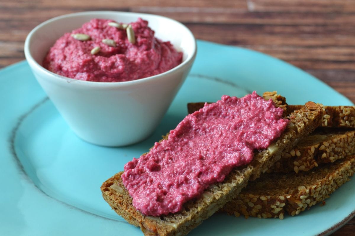 Rezept-Aufstrich-Rote-Bete-Carl-Tode-Göttingen-01 Einfaches Rezept für veganen Brotaufstrich, Rote Bete, Meerrettich, herzhaft würzig, Carl Tode Göttingen