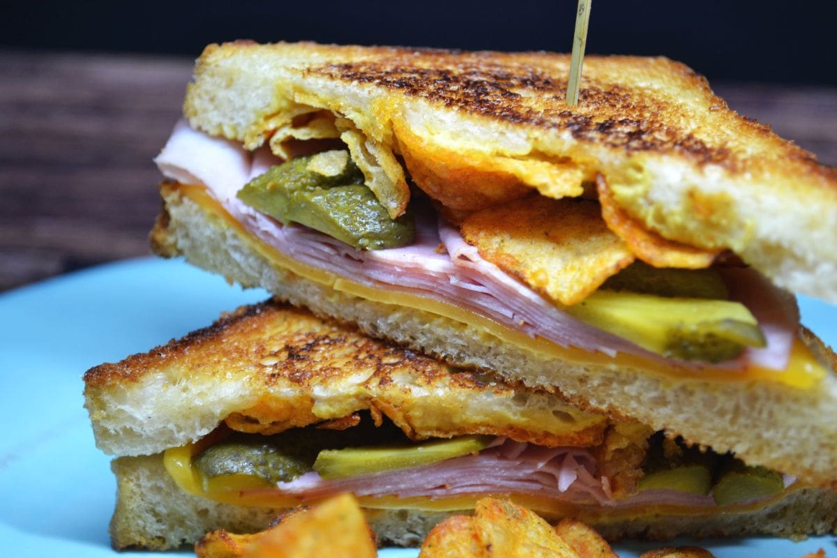 Sandwich mit Chips, Carl Tode Göttingen, Rezept, Cheddar, würzig