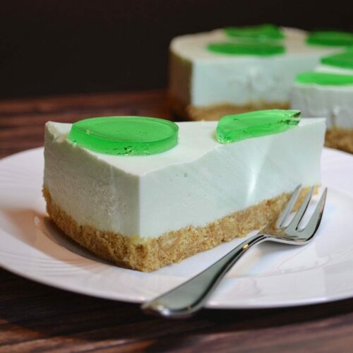 Frischkäsetorte, Götterspeise, Rezept, Waldmeister, Keksboden, Kuchen ohne Backen, Carl Tode Göttingen