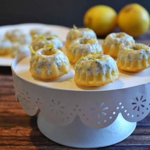 Rezept für leckere Mini Kuchen mit Zitrone und Mohn, Rezept hier entdecken, Carl Tode Göttingen