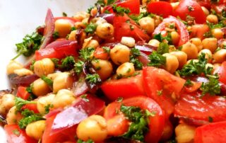 Salat, Kichererbsen, Tomaten, Petersilie, Beilage, Carl Tode, Göttingen