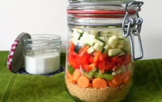 5-Minuten-Terrine, Salat, Couscous, Weck, vegan, Carl Tode, Göttingen