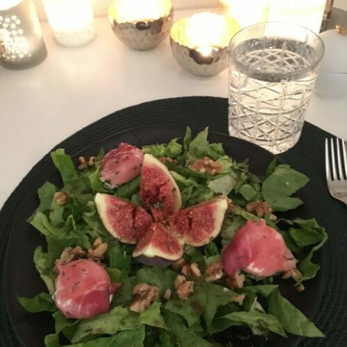 Salat, Feige, Ziegenkäse, Walnuss, Vinaigrette, Carl Tode, Göttingen