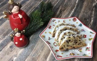 Stollen, Christstollen, Weihnachten, Hutschenreuther, Rosinen, Gewürzkuchen, backen, Carl Tode, Göttingen, Stollenhaube, Birkmann
