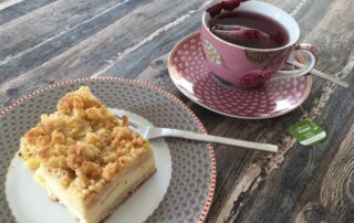 Pip Studio, Quittenkuchen, Käsekuchen, Quitten, backen, Streuselkuchen, Carl Tode, Göttingen, Tee