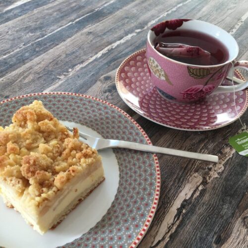 Pip Studio, Quittenkuchen, Käsekuchen, Quitten, backen, Streuselkuchen, Carl Tode, Göttingen, Tee