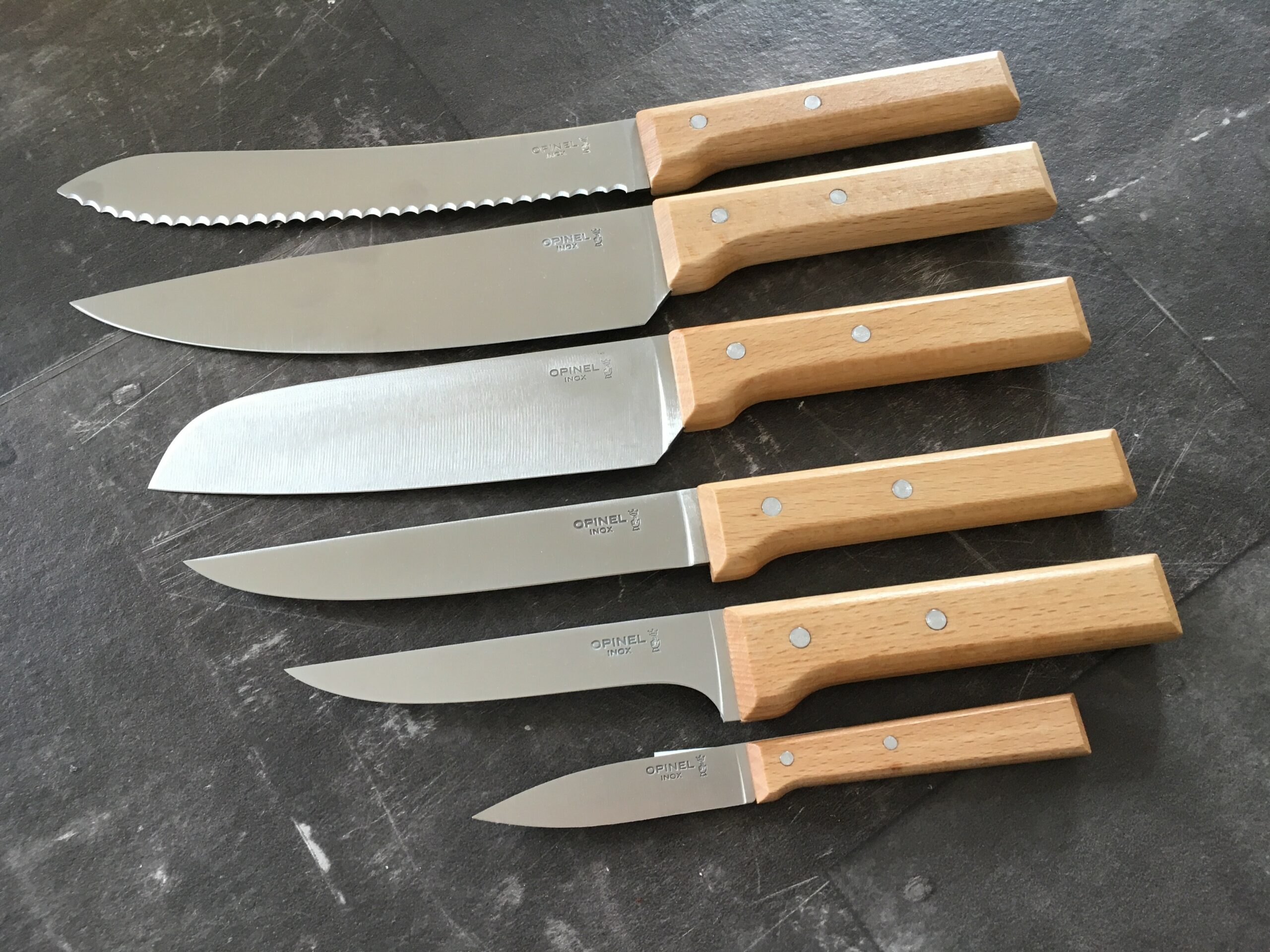 2018-04-Opinel-Parallele-Carl-Tode-Göttingen (2) Opinel, Küchenmesser, Holzgriff, Parallele, Rheuma, Carl Tode, Göttingen