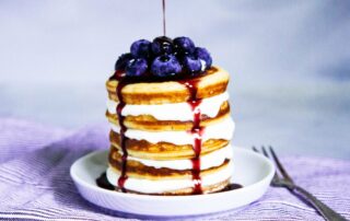 Gluetnfrei, Göttingen, Pancakes, Frühstück, Blaubeeren, Joghurt, Pfannkuchen