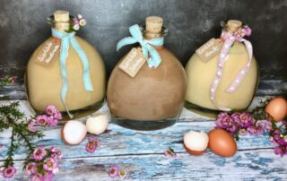 Eierlikör, Dreierlei, Vanille, Schokolade, Haselnuss, Alkohol, Geschenkidee, Carl Tode, Göttingen