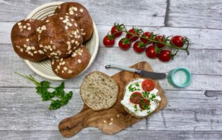 Low Carb, Brötchen, Flohsamenschalen, Mandeln, Chia, Chiasamen, Leinsamen, backen, Rezept, Fitnessbrötchen, Carl Tode, Göttingen