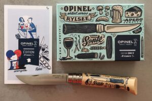 Opinel, Taschenmesser, Sonderedition, France, taschenmesser, unterwegs, Käse, Baguette, Wein, Pilze, Schmuckschachtel, LE, Sammler, limitiert, Carl Tode, Göttingen