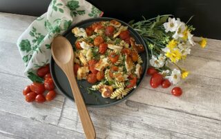 Nudelsalat mit Halloumi