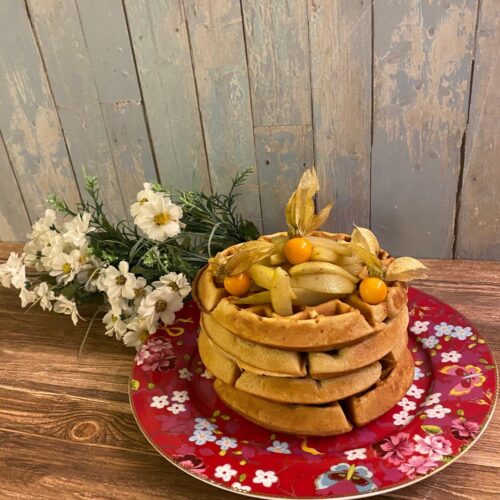 Foto für Waffeln mit GEwürzbirnen