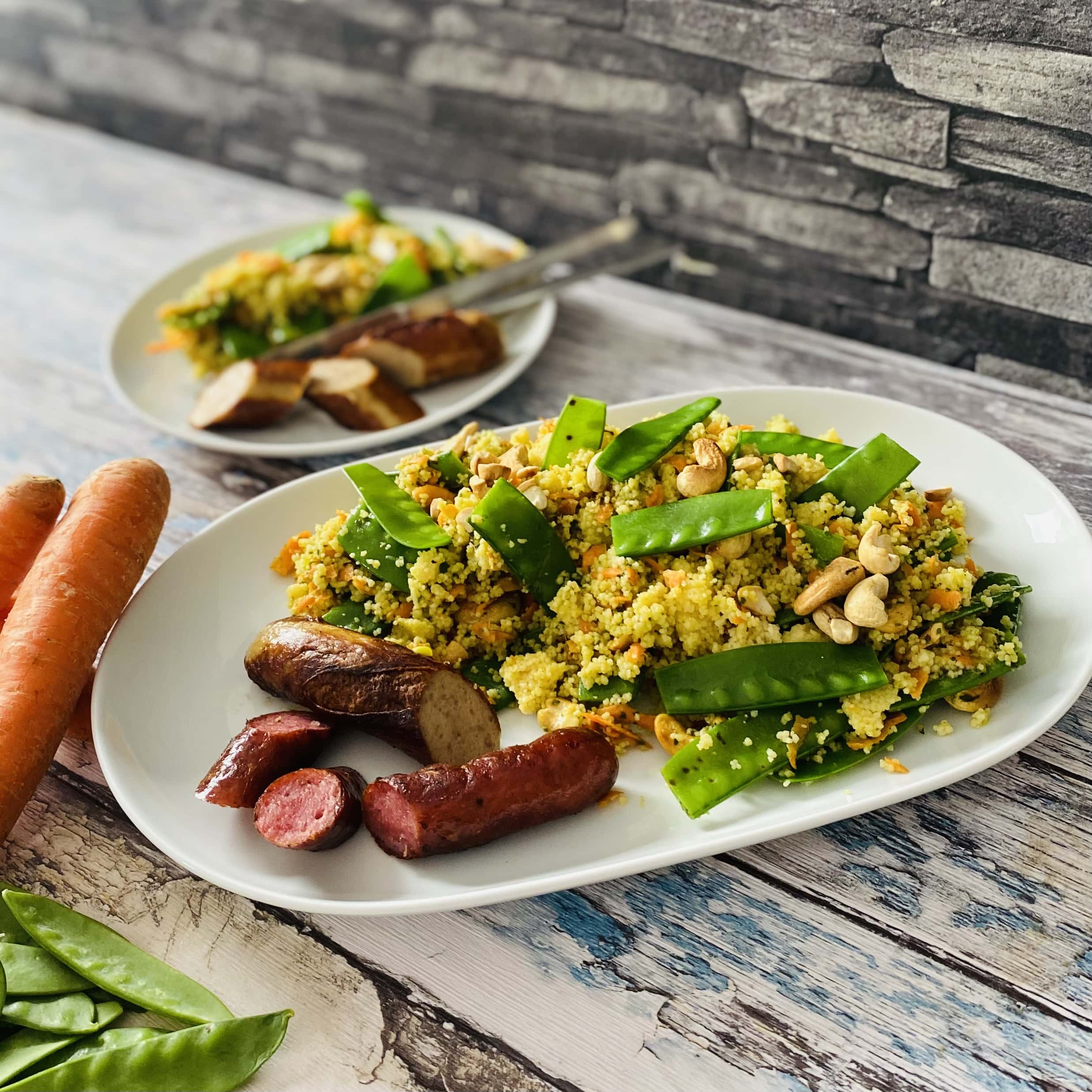 Couscous-Salat mit Limettendressing Couscous-Salat mit Limette