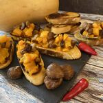 Herbstliche Kürbis-Maronen-Crostini